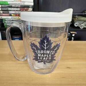 Toronto Maple Leafs Coffee Mug 14oz Clear Travel Tumbler Tervis NHL Official